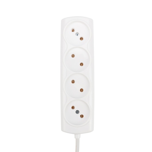 Удлинитель PROconnect OPTIMA 4 гнезда, 3 м, 2х0.75 мм кв, б/з, белый | код 11-7220 | PROCONNECT