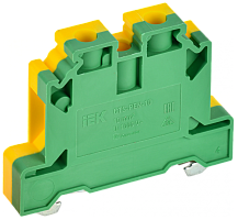 Колодка клеммная CTS-PEN земля 10мм2 желто-зеленая IEK | код YCT11-00-K52-010 | IEK