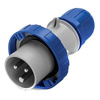 Вилка кабельная с безвинтовыми клеммами IP67 16A 2P+E 230В | код DIS2181633P | DKC