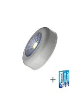 Фонарь-подсветка 1Вт COB LED 3xAAA (R03) корпус ABS-пластик сер. самокл. поверхность в комплекте двустор. скотч | код KOC307B | КОСМОС