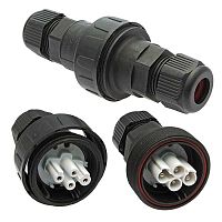 Разъём герметичный RUICHI ZT-686-4P IP68, 4 контакта | код 101285 | Ruichi