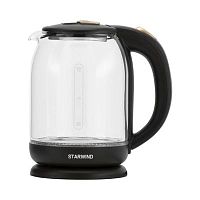Чайник электрический Starwind SKG1052 1.8л. 1500Вт темно-коричневый/бронзовый (корпус: стекло) | код 1382958 | STARWIND