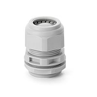 Ввод кабельный PG16 с гайкой с мембраной, диаметр кабеля 10_14mm, GW 750°C, UV-resistant, IP66, серый RAL7035 | код 805.3344.1 | Scame