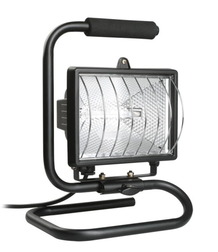 Прожектор ИО-500Вт переносной симметричный черный IP54 | код. LPI03-1-0500-K02 | IEK