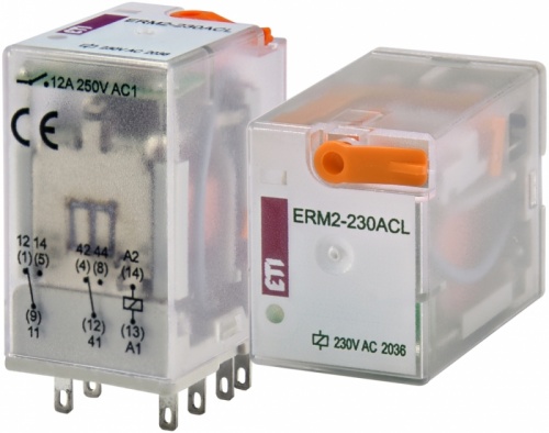 Реле электромеханическое ERM2-230ACL 2p | код 002473005 | ETI