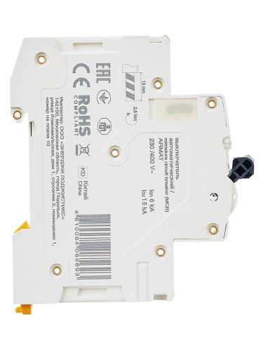 ARMAT Автоматический выключатель M06N 1P B 13А | код AR-M06N-1-B013 | IEK  фото 7