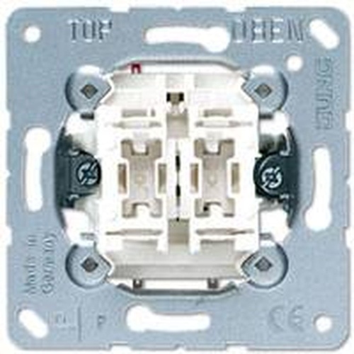 Выключатель 2-клавишный. Механизм. 10A 250Вт. Серия- Eco Profi. Механизм. | код EP405U | JUNG