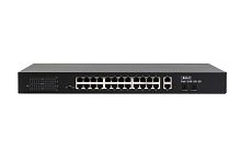 SKAT PoE-24E-2G-2S коммутатор PoE Plus, мощность 260Вт, порты:24-Ethernet, 2-Uplink, 2-SFP | код 4085 | БАСТИОН