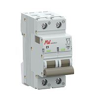 Выключатель автоматический AV-10 DC 2P 1A (C) 10kA EKF AVERES | код mcb10-DC-2-01C-av | EKF