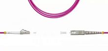 Патч-корд оптический LANMASTER, симплексный, LC/PC-SС/PC, OM4, LSZH, 2.0 м | код LAN-LC-SС/OM4-2.0 | LANMASTER