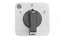 Переключатель BS 16 51 U, 1P, 20A, тип 1-0-2 (60°), 1NO на 1_2, на дверь, фронт IP40 | код EAC602364R | Rade Koncar