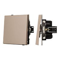 Механизм выключателя одноклавишный непроходной SWT-TENDO-MK01-PL-GD 230В 10А Arlight 054034