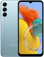 Смартфон Samsung SM-M146B Galaxy M14 64Gb 4Gb голубой моноблок 3G 4G 2Sim 6.6 1080x2408 Android 13 50Mpix 802.11 a/b/g/n/ac NFC GPS GSM900/1800 GSM1900 microSD max1024Gb | код 1911985 | SAMSUNG