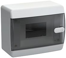 UNION Compact Корпус пластиковый ЩРН-П-6 IP41 черная прозрачная дверь IEK | код UIC-KP12-N-06-41-K01 | IEK