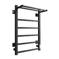 Полотенцесушитель электрический из квадратного профиля Fj plaza neo 80/50 с диммером цвет чёрный матовый | код 4657771770197 | ДВИН