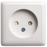Розетка HIT, открытый монтаж, со шторками, белый | код. RA10-137-B | Schneider Electric