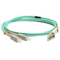 Патч-корд оптический LANMASTER, дуплексный, LC/PC-SС/PC, OM3, LSZH, 10 м | код LAN-2LC-2SС/OM3-10 | LANMASTER