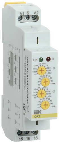 Реле циклическое ORT 1 контакт 12-240В AC/DC | код ORT-S1-ACDC12-240V | IEK