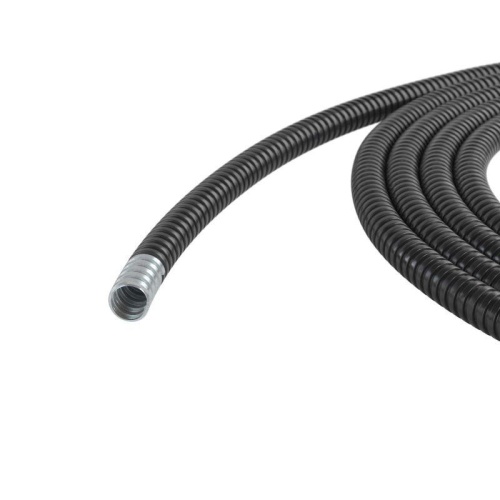 Металлорукав DN 35мм в герметичной ПВХ изоляции Dвн. 35мм Dнар. 41мм черн. (уп.25м) | код 6071R-035N | DKC Металлорукав DN 35мм в герметичной ПВХ изоляции Dвн. 35мм Dнар. 41мм черн. (уп.25м) | код 6071R-035N | DKC