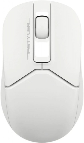 Мышь A4Tech Fstyler FB12S белый оптическая (1200dpi) silent беспроводная BT/Radio USB (2but) | код 1929908 | A4TECH
