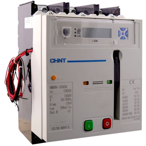 Авт. выкл. NM8N-1600H EM 4P 1000А 100кА с электр. расцепителем, LCD, МП 230АС (R) | код 263371 | CHINT