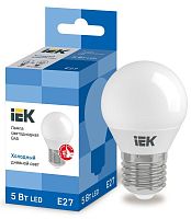Лампа светодиодная ECO G45 шар 5Вт 230В 6500К E27 | код. LLE-G45-5-230-65-E27 | IEK
