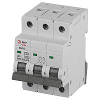 Выключатель автоматический ВА47-63 3P 20А кривая C 4,5кА PRO VA63-3P20C4.5 ЭРА | код Б0059438 | ЭРА