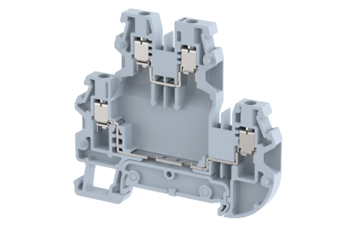 Клемма проходная винтовая 2,5 мм2, двухуровневая, на 4 подключения, хаки TQ2.5-2T-KHAKHI | код 1202020006 | Elmex Клемма проходная винтовая 2,5 мм2, двухуровневая, на 4 подключения, хаки TQ2.5-2T-KHAKHI | код 1202020006 | Elmex