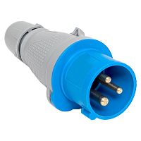 Вилка переносная 013 2Р+РЕ 16А 220В IP44 PROxima | код ps-013-16-220-PRO | EKF