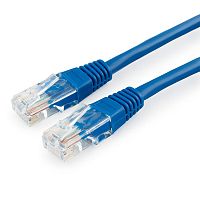 Патч-корд LSZH медный UTP Cablexpert кат.5e, 2м, литой, многожильный (синий) | код PP30-2M/B | Cablexpert