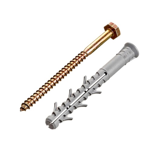 Дюбель фасадный с шурупом 10х100 TSX потайной бортик, полипропилен, шестигранная головка (50шт) | код 151676 | Tech-KREP фото 3