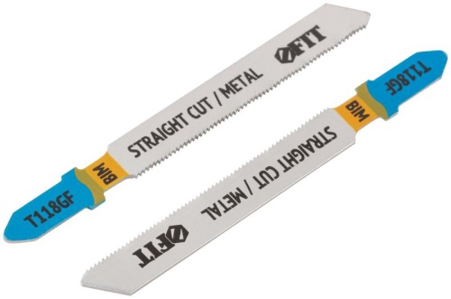 Полотно пометаллу Bimetal фрезерованные волнистые зубья 76/51/0.8мм (T118GF) (уп.2шт) FIT 40915 фото 2 Полотно пометаллу Bimetal фрезерованные волнистые зубья 76/51/0.8мм (T118GF) (уп.2шт) FIT 40915 фото 2