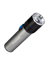 Фонарь аккумуляторный ручной LED 3Вт линза зум аккум. Li-ion 18650 1.2А.ч USB-шнур анодир. алюм.
