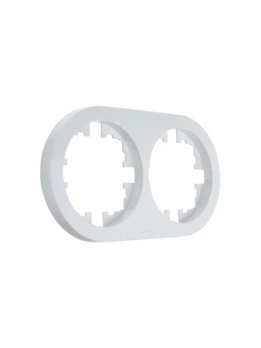 Рамка 2-м OSEN горизонт. круглая бел. LEZARD 744-0200-147