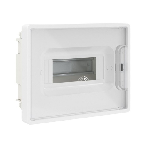 Щиток встраиваемый FRAME 8мод. с прозр. дверцей с 2 шинами PEN на 6 и 8 отверст. бел. DKC F08B1WT Щиток встраиваемый FRAME 8мод. с прозр. дверцей с 2 шинами PEN на 6 и 8 отверст. бел. DKC F08B1WT