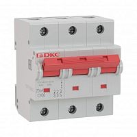 Выключатель автоматический модульный 3п D 80А 20кА YON MD125 | код MD125-3D80 | DKC