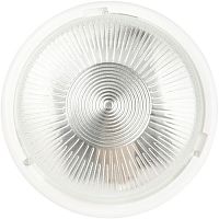 Светильник НБО 05-100-001 с ободком Рондо пластик/стекло IP44 E27 max 100Вт круг белый | код Б0053071 | ЭРА