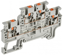 Колодка клеммная CP-ML 2 ур. 2,5мм2 серая IEK | код YCT23-00-2-K03-002 | IEK