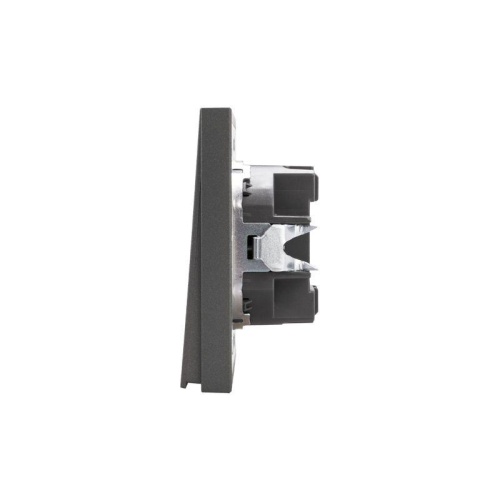 Выключатель STRONG одноклавишный с подсветкой 10А скрытой установки механизм графит | код KR-78-0713-6 | REXANT фото 2