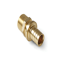 Муфта аксиальная латунная НР 16x1/2 | код AX1701612 | PRO AQUA