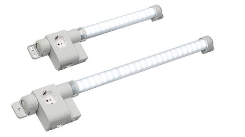Светильник светодиодный LED 122 Varioline 700 мм, с розеткой 16А, с датчиком движения, крепление винтами, AC 220 - 240 V, 50/60 Hz, 1.730 Lm | код 12210.0-00 | STEGO