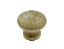 Ручка мебельная деревянная D40 кнопка | код 0 0030 5 | Европартнер