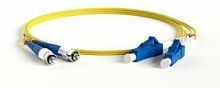 Патч-корд оптический TWT, PVC, дуплексный, FC/APC-LC/UPC, SM OS2, 5.0 м | код TWT-2FC-2LC/SAU-5.0 | TWT