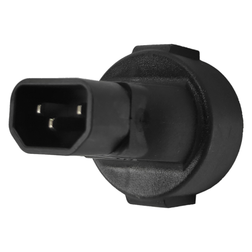 Адаптер переходной, розетка Schuko - вилка C14, 220В, 10А, черный | код LAN-PPS/14-BK | LANMASTER