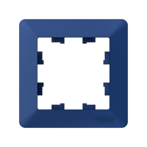 ATLASDESIGN AIR 1-постовая РАМКА, АКВАМАРИН/дымчатый черный | код ATN221101 | Systeme Electric фото 3