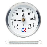 Термометр БТ-30 Dy 63 накладной, 1/2" 0-120* (кл. точн. 2,5) | код. БТ-30 | VALTEC