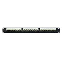 Патч-панель модульная 19, 1U,CAT6A, 24 порта RJ45, экранированная | код RN6APPF24 | DKC