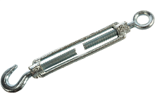 Талреп DIN 1480 М12 крюк-кольцо оцинкованный | код DIN1480-М12-HR | Крепдил