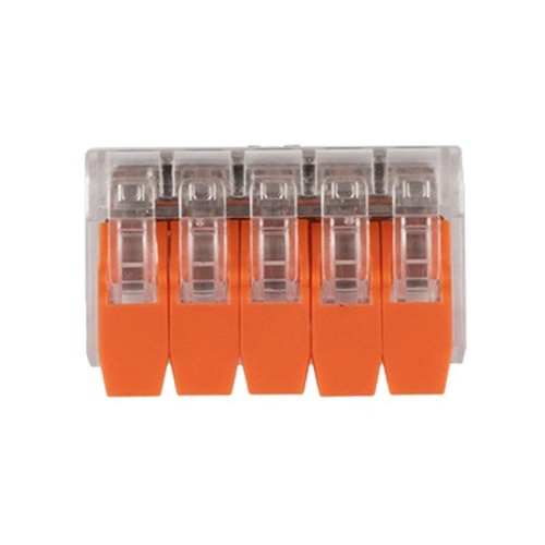 Клеммы монтажные многоразовые PTC-5P 221-415 450V 32A 0,14-4.0mm2, 5 отверстий, прозрачные / 50шт. | код 5050945 | JazzWay фото 3 Клеммы монтажные многоразовые PTC-5P 221-415 450V 32A 0,14-4.0mm2, 5 отверстий, прозрачные / 50шт. | код 5050945 | JazzWay фото 3