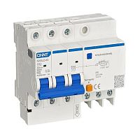 Выключатель автоматический дифференциального тока 4п (3P+N) C 16А 30мА тип AC 6кА NXBLE-63 (R) CHINT 982112